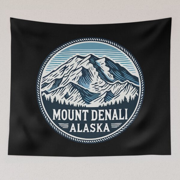 Item preview, Denali Alaska Retro Travel designed and sold by TomFrontierArt.