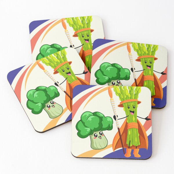 Item preview, Broccoli Admiring The King Of Asparagus designed and sold by Ciervo Primavera.