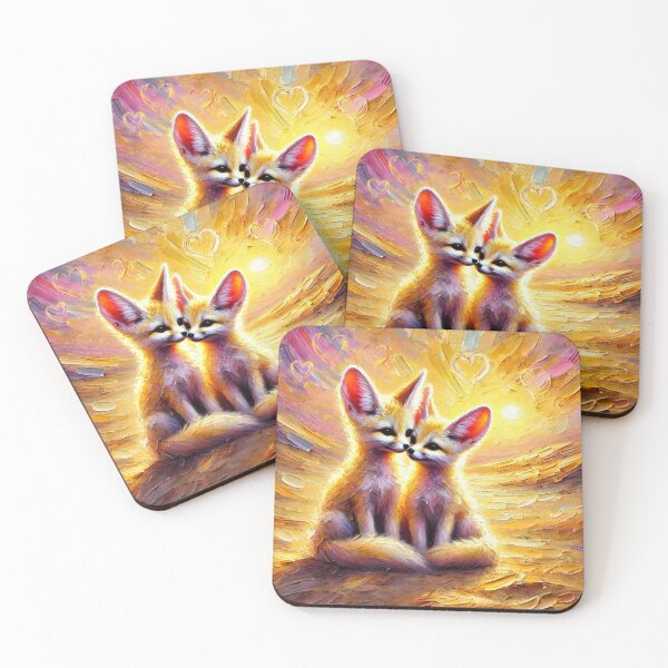 Item preview, Little Fennec Foxes designed and sold by Driply-Studio.