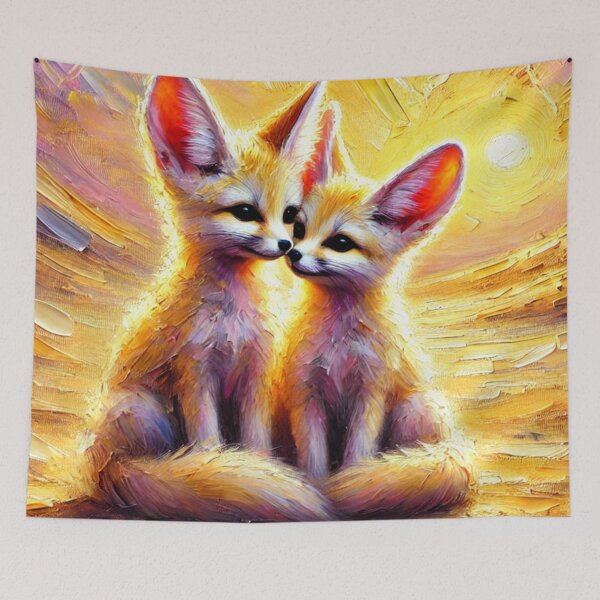 Item preview, Little Fennec Foxes designed and sold by Driply-Studio.