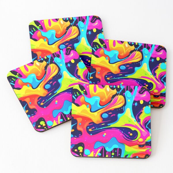 Item preview, Neon Chaos Liquid Color Explosion designed and sold by Health And Fitness Posts e-Store.