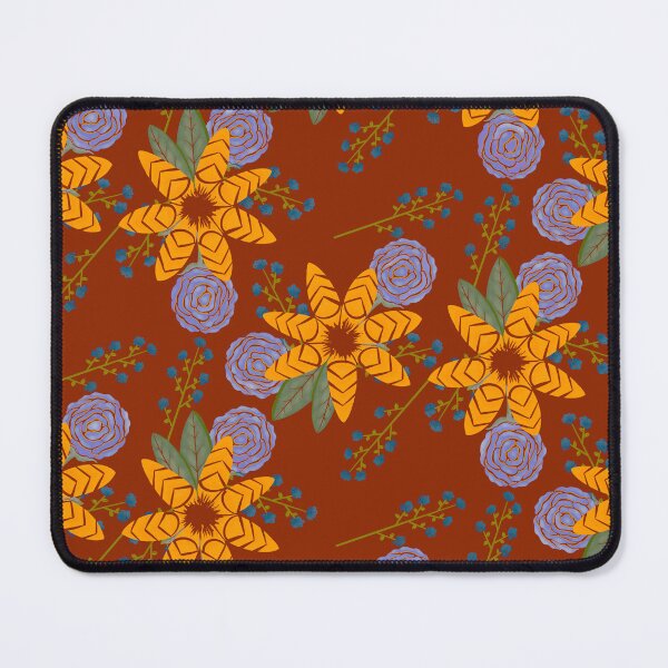 Item preview, Chevron floral (Rust) designed and sold by AmberAzbell.