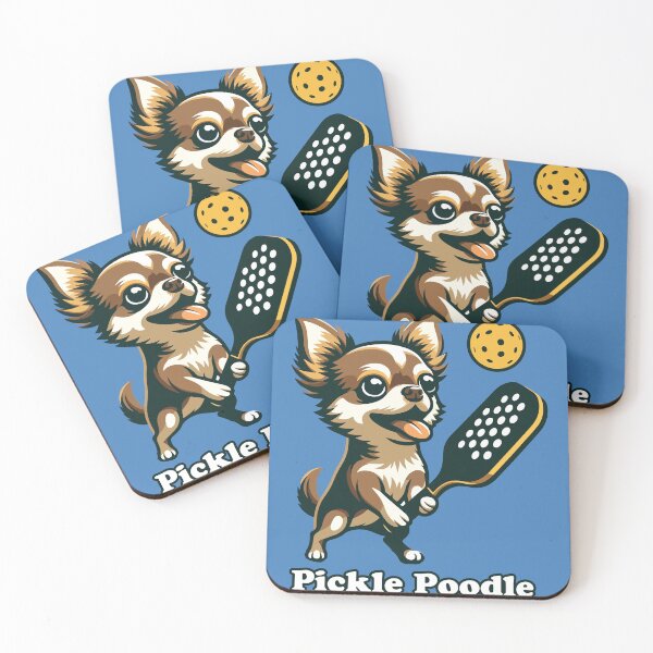 Item preview, Pickle Poodle Chihuahua Canine Playing Pickleball Funny Dog designed and sold by d247.