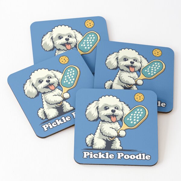 Item preview, Pickle Poodle Maltese Terrier Canine Playing Pickleball Funny Dog designed and sold by d247.