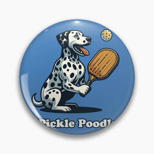 Item preview, Pickle Poodle Dalmation Canine Playing Pickleball Funny Dog designed and sold by d247.