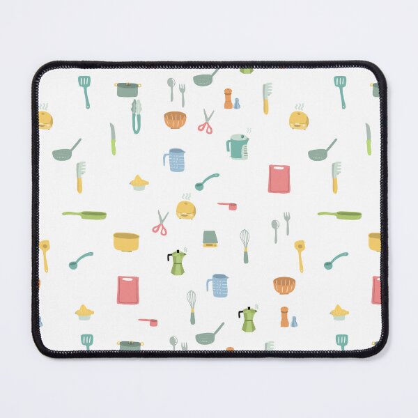 Item preview, Pastel Kitchen Pattern – Cute Cooking Utensils designed and sold by Chigurena.