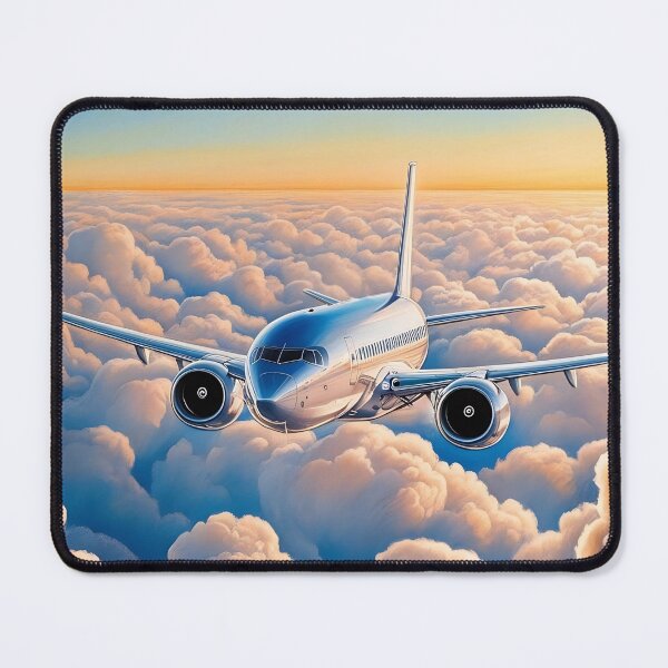 Item preview, Dreamy Airplane Illustration High-Altitude Flight designed and sold by EMairplanes.