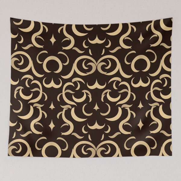 Item preview, Elegant Gold Floral Swirl Pattern – Luxe Home Décor designed and sold by CelestialAllure.