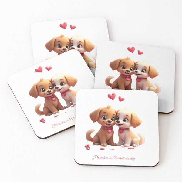 Item preview, Unleashing Love: Celebrating the Bond Between Pets and Owners on Valentine's Day designed and sold by ThanDigital.