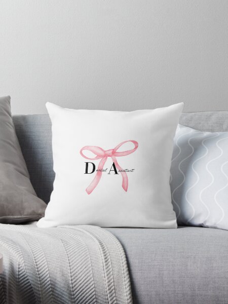 Item preview, The words "Dental assistant" written over a pink bow designed and sold by Healthcare Cuties.