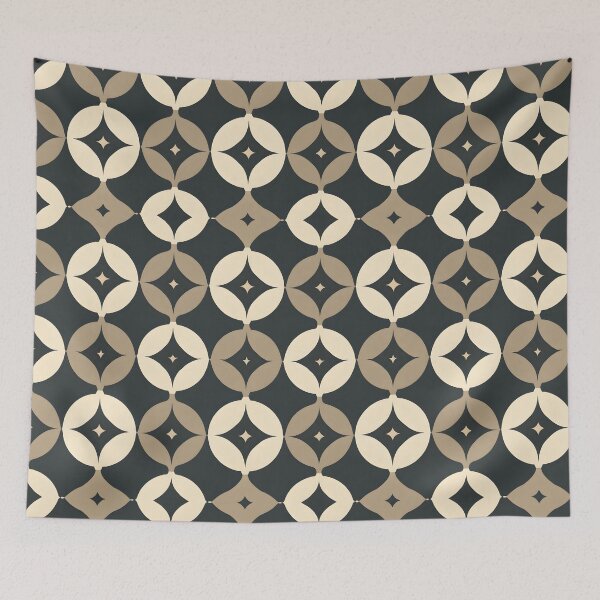 Item preview, Elegant Geometric Floral Pattern - Duvet, Canvas & Curtains designed and sold by CelestialAllure.