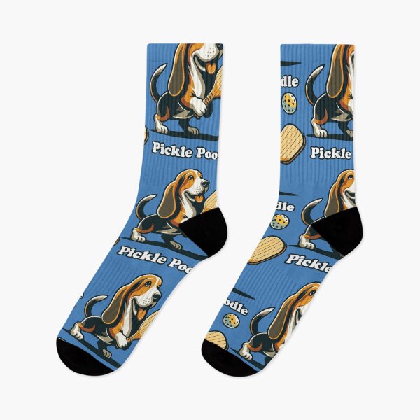 Item preview, Pickle Poodle Basset Hound Canine Playing Pickleball Funny Dog designed and sold by d247.