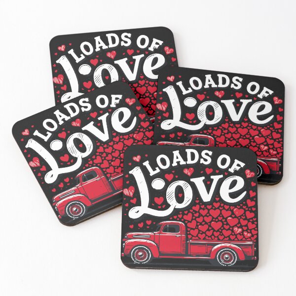 Item preview, Loads Of Love Truck Valentines Day designed and sold by TomFrontierArt.