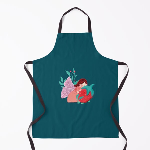 Item preview, Fairy girl strawberry illustration designed and sold by sujeefineart.