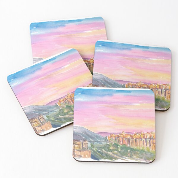 Item preview, Cuenca a Watercolor Reverie in Castilla–La Mancha designed and sold by artshop77.
