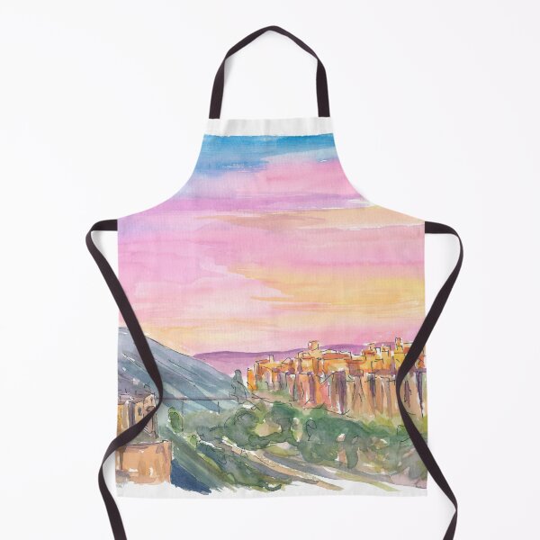Item preview, Cuenca a Watercolor Reverie in Castilla–La Mancha designed and sold by artshop77.