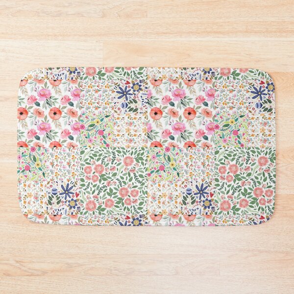 Item preview, Floral Quilted Pattern designed and sold by P9Designs.