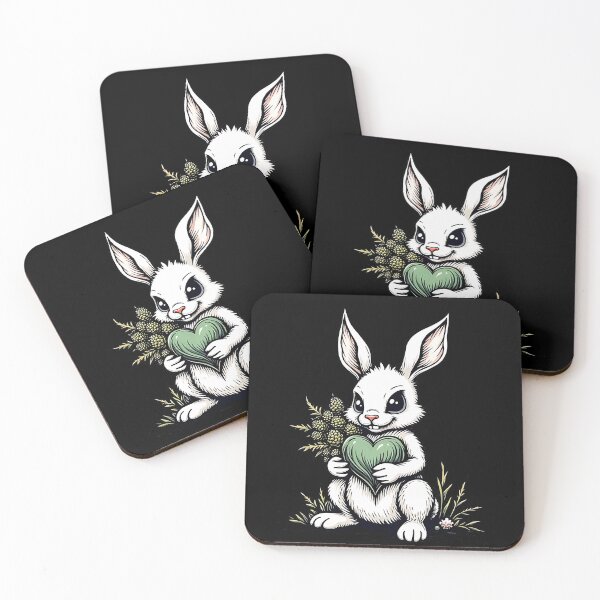 Item preview, Heartful Evil Bunny With Nature’s Bouquet designed and sold by TSQ.