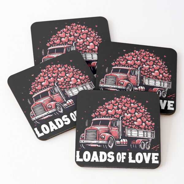 Item preview, Loads Of Love Truck Valentines Day Retro designed and sold by TomFrontierArt.