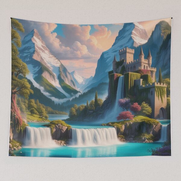 Item preview, Enchanted Fantasy Landscape – Mystical Dreamworld Art designed and sold by CoachCreates.