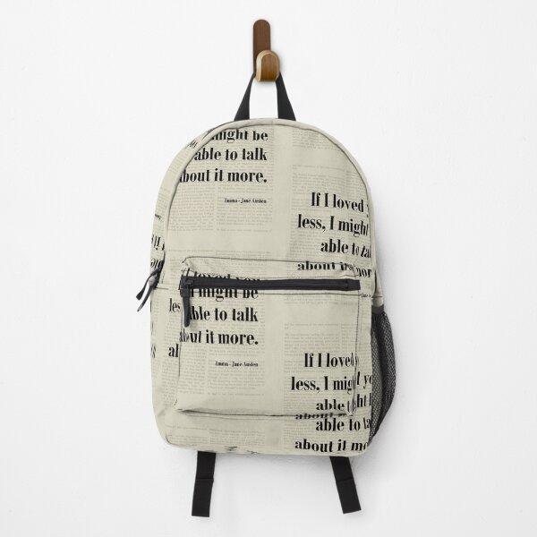 Item preview, Emma Jane Austen 'Loved You Less' Quote Art designed and sold by kakarikihill.