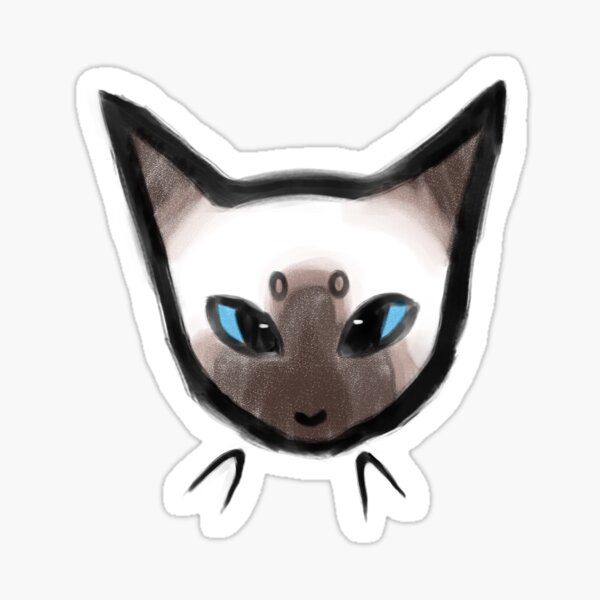 Item preview, Kitty cat (siamese) designed and sold by Rockin-Out.