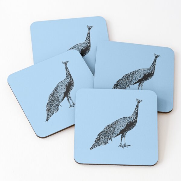 Item preview, Indian Peafowl Black Design  designed and sold by designsasstultd.