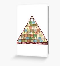 Pyramid of Greatness Poster Greeting Card