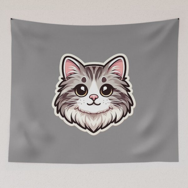 Item preview, American Bobtail Cat Head  designed and sold by ArtistEmbrace.