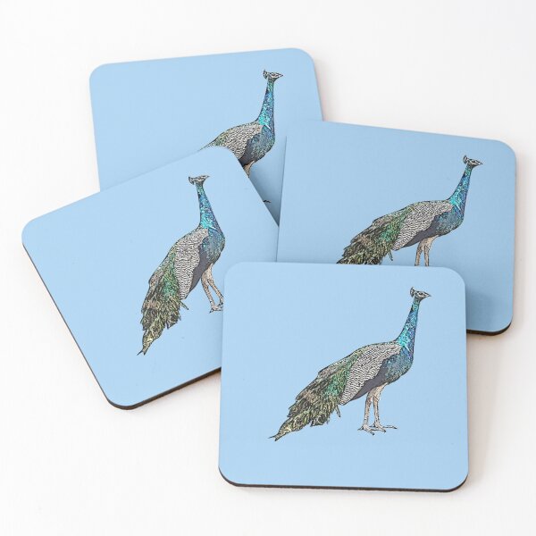 Item preview, Indian Peafowl Black Alternate Design  designed and sold by designsasstultd.