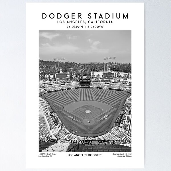 Artikel-Vorschau von Dodger Stadium Druck, Los Angeles Baseball Arena, designt und verkauft von AronArtGallery.