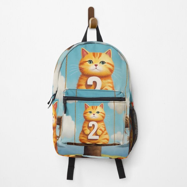 Item preview, Number Two with Cat | Numerals | Cat Illustration | Cat Art designed and sold by UnhingedBird.