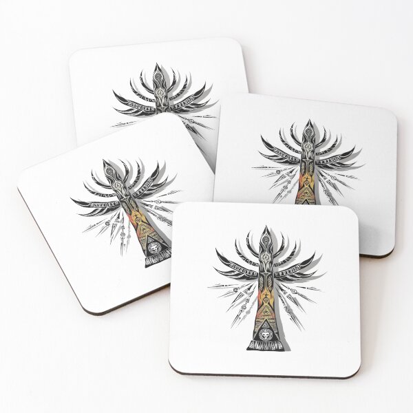 Item preview, Power Totems – Mystical Collection of Colorful Totems designed and sold by MiszungART.