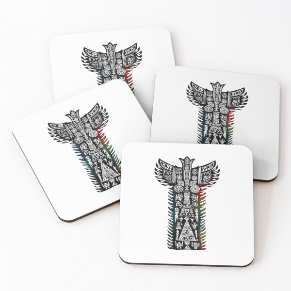 Item preview, Power Totems – Mystical Collection of Colorful Totems designed and sold by MiszungART.