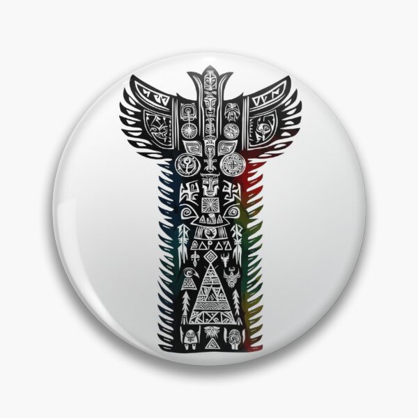 Item preview, Power Totems – Mystical Collection of Colorful Totems designed and sold by MiszungART.