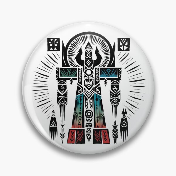 Item preview, Power Totems – Mystical Collection of Colorful Totems designed and sold by MiszungART.