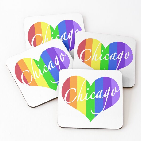 Item preview, Chicago Rainbow Heart designed and sold by MightyFineGoods.