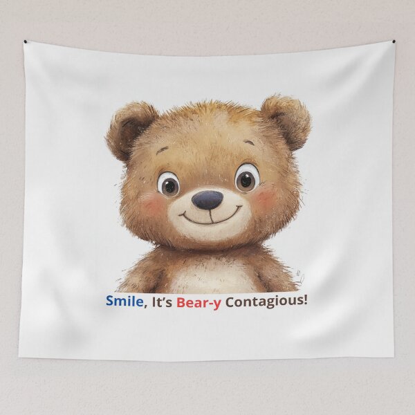 Item preview, Smile, It’s Bear-y Contagious! designed and sold by Darkee1006.