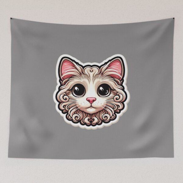 Item preview, American Curl Cat Head  designed and sold by ArtistEmbrace.