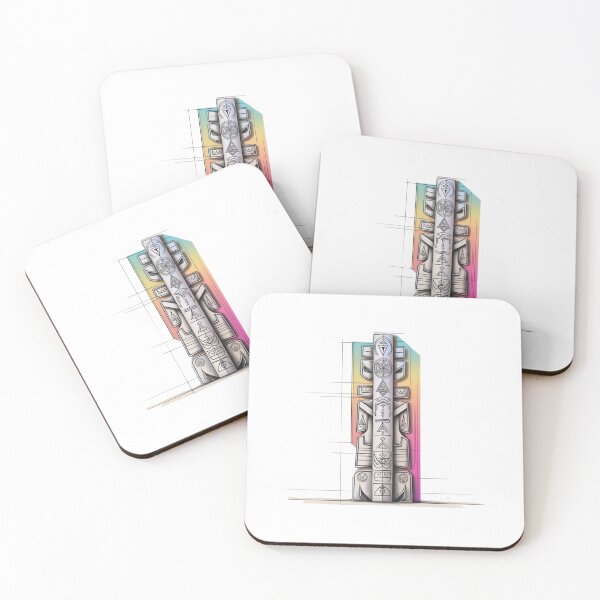 Item preview, Power Totems – Mystical Collection of Colorful Totems designed and sold by MiszungART.