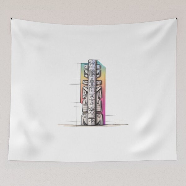 Item preview, Power Totems – Mystical Collection of Colorful Totems designed and sold by MiszungART.