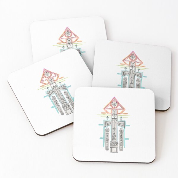 Item preview, Power Totems – Mystical Collection of Colorful Totems designed and sold by MiszungART.