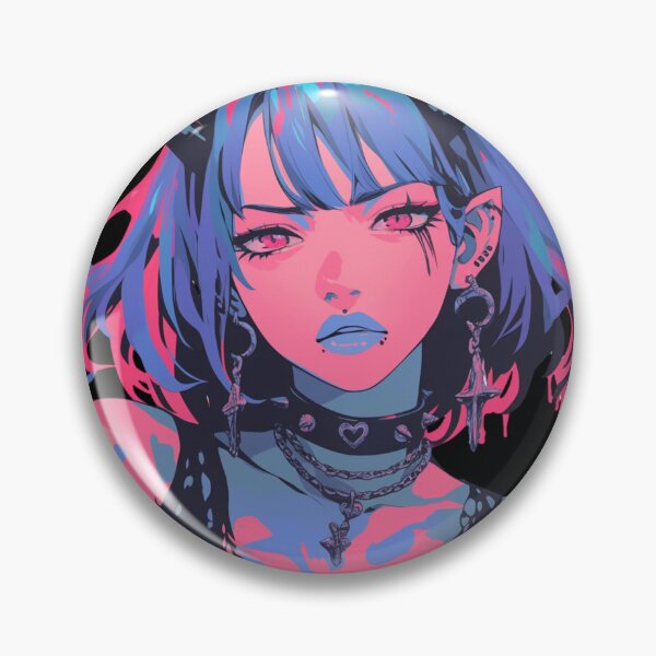 Item preview, Cute anime demon girl wearing a choker designed and sold by Nightarcade.