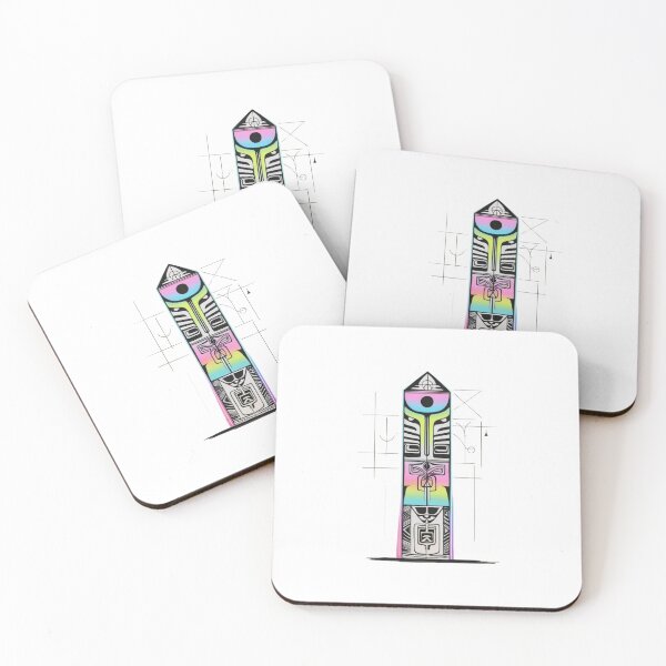 Item preview, Power Totems – Mystical Collection of Colorful Totems designed and sold by MiszungART.