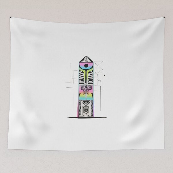 Item preview, Power Totems – Mystical Collection of Colorful Totems designed and sold by MiszungART.