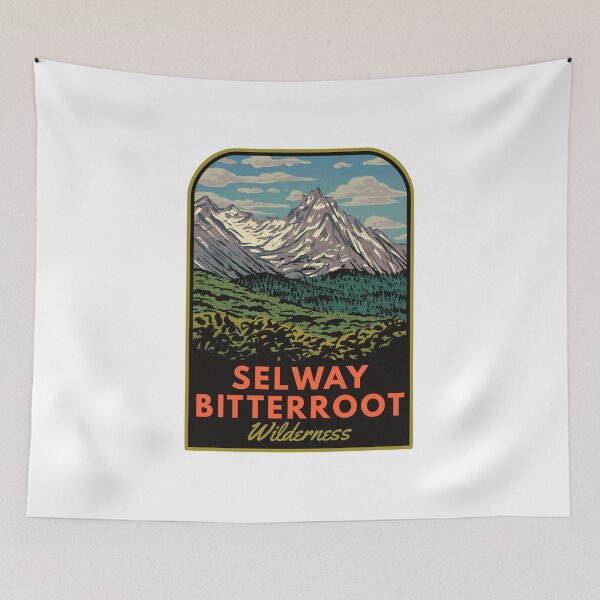 Item preview, Selway Bitterroot Wilderness Idaho Retro designed and sold by HalpinDesign.