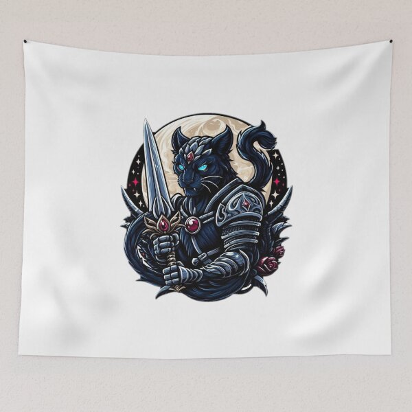 Item preview, Black Panther Warrior Knight designed and sold by strongSpiritEd.