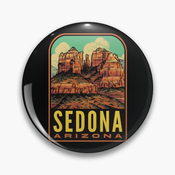 Artikelvorschau, Sedona Kathedrale Rock Arizona Retro entworfen und verkauft von HalpinDesign.