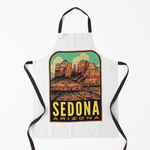 Artikelvorschau, Sedona Kathedrale Rock Arizona Retro entworfen und verkauft von HalpinDesign.