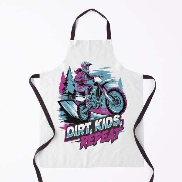 Item preview, Retro Dirt Bike Mom Tee - "Dirt, Kids, Repeat" designed and sold by stickercuffs.
